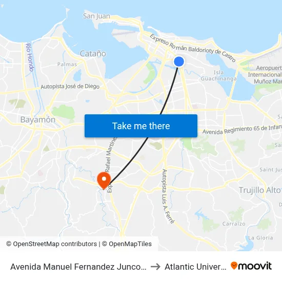 Avenida Manuel Fernandez Juncos Despues Calle Jordan to Atlantic University College map