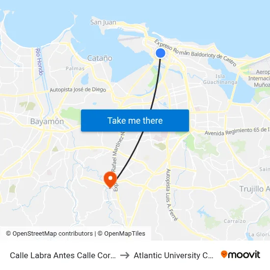 Calle Labra Antes Calle Corchado to Atlantic University College map
