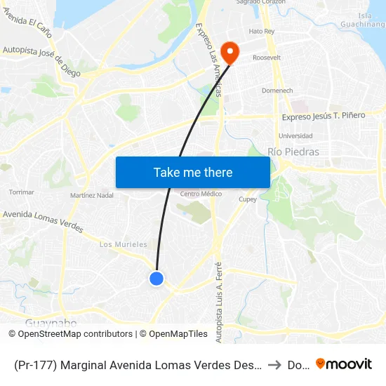 (Pr-177) Marginal Avenida Lomas Verdes Despues (Pr-838) Camino Alejandrino to Dorado map