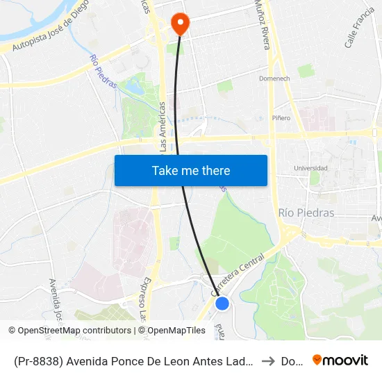 (Pr-8838) Avenida Ponce De Leon Antes Lado Opuesto Calle Parana to Dorado map