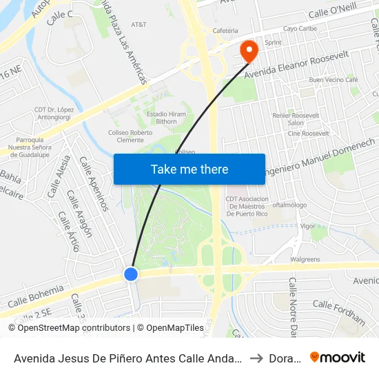 Avenida Jesus De Piñero Antes Calle Andalucia to Dorado map