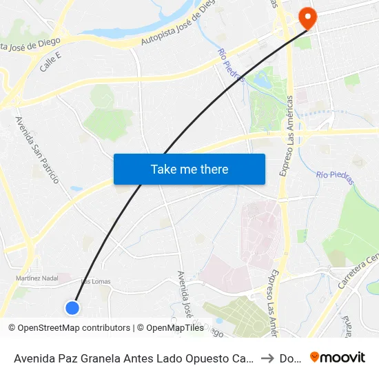 Avenida Paz Granela Antes Lado Opuesto Calle Sandalio Enrique León to Dorado map