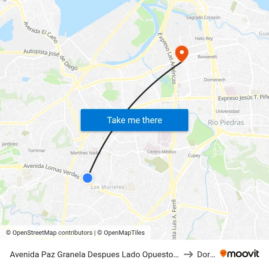 Avenida Paz Granela Despues Lado Opuesto Calle Torres Cintrón to Dorado map