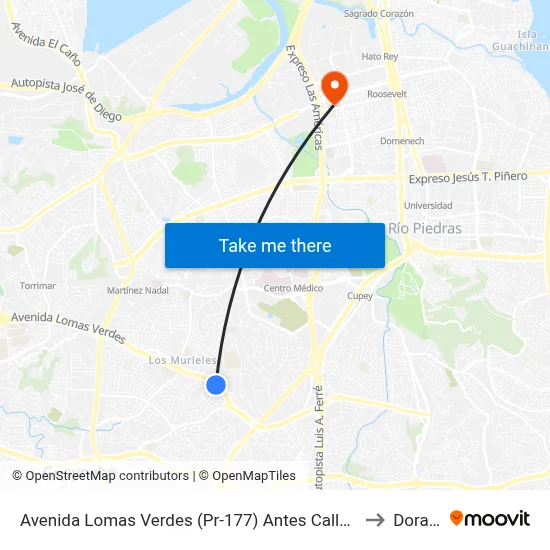 Avenida Lomas Verdes (Pr-177) Antes Calle Sauco to Dorado map