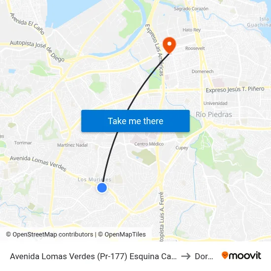 Avenida Lomas Verdes (Pr-177) Esquina Calle Mejico to Dorado map