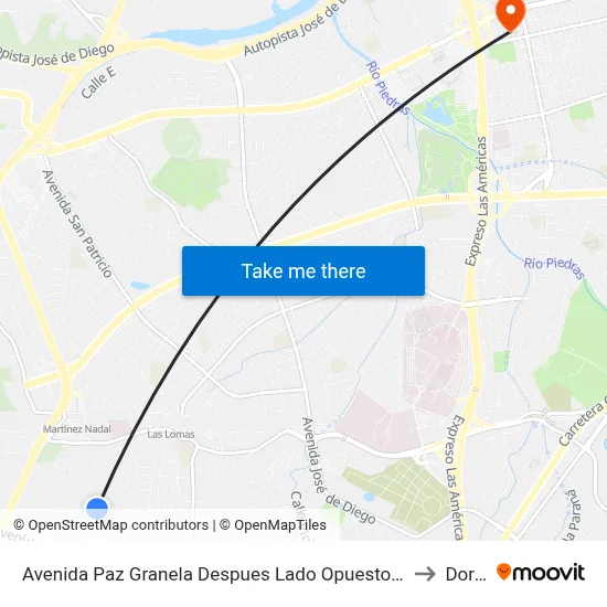 Avenida Paz Granela Despues Lado Opuesto Calle Estevan Padilla to Dorado map