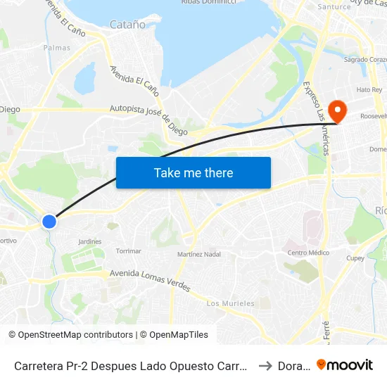 Carretera Pr-2 Despues Lado Opuesto Carretera Pr-6 to Dorado map