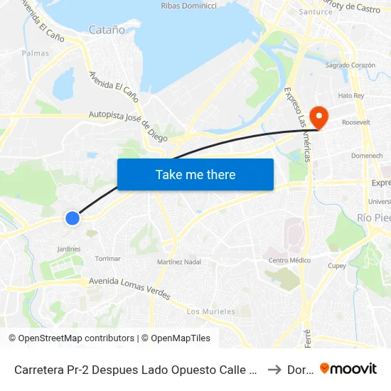Carretera Pr-2 Despues Lado Opuesto Calle Colectota Central Main to Dorado map