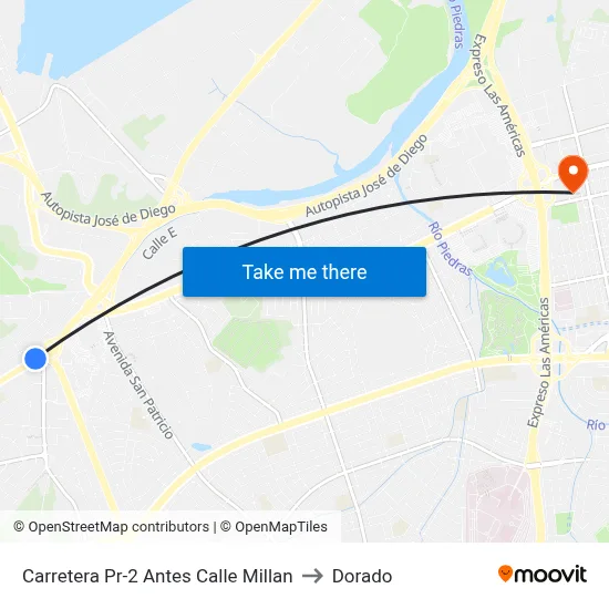 Carretera Pr-2 Antes Calle Millan to Dorado map