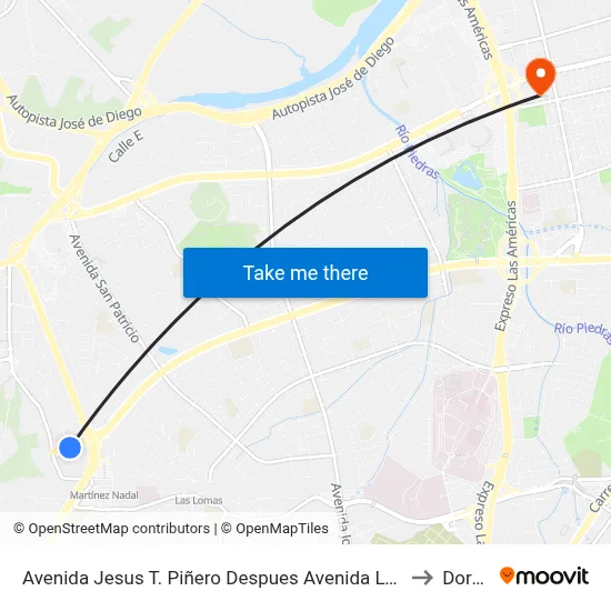 Avenida Jesus T. Piñero Despues Avenida Luis Vigoreaux to Dorado map