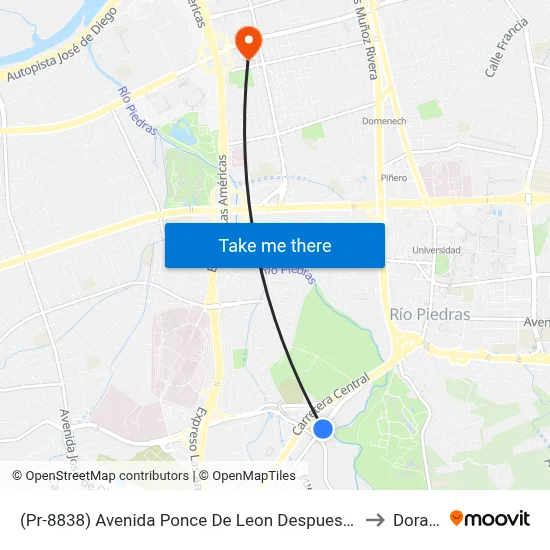 (Pr-8838) Avenida Ponce De Leon Despues Pr-176 to Dorado map