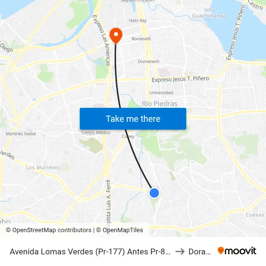 Avenida Lomas Verdes (Pr-177) Antes Pr-8176 to Dorado map