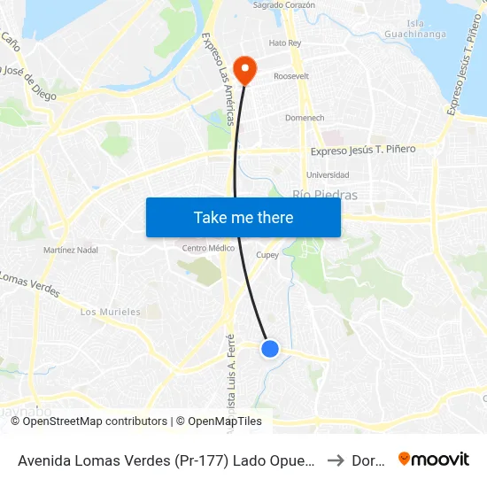 Avenida Lomas Verdes (Pr-177) Lado Opuesto Calle Ter to Dorado map