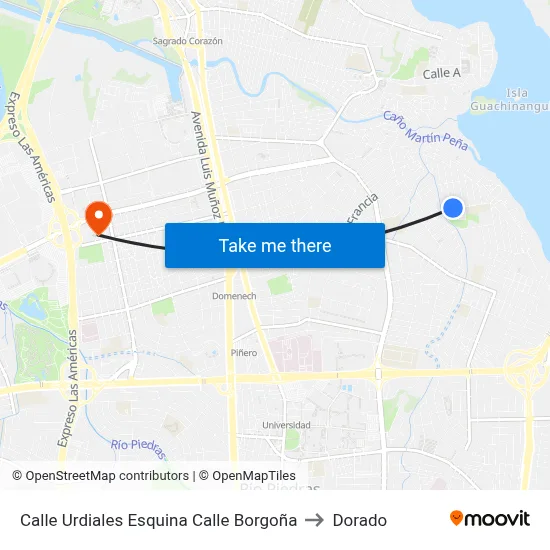 Calle Urdiales Esquina Calle Borgoña to Dorado map