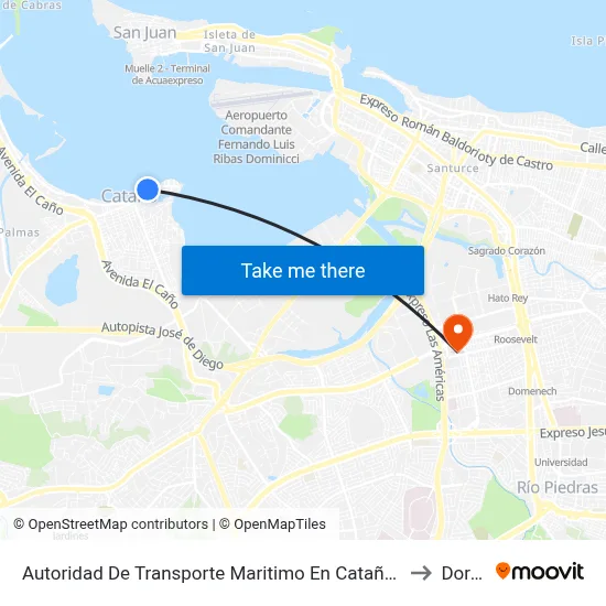 Autoridad De Transporte Maritimo En Cataño (Terminal Atm) to Dorado map