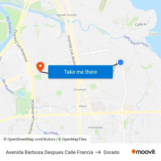 Avenida Barbosa Despues Calle Francia to Dorado map