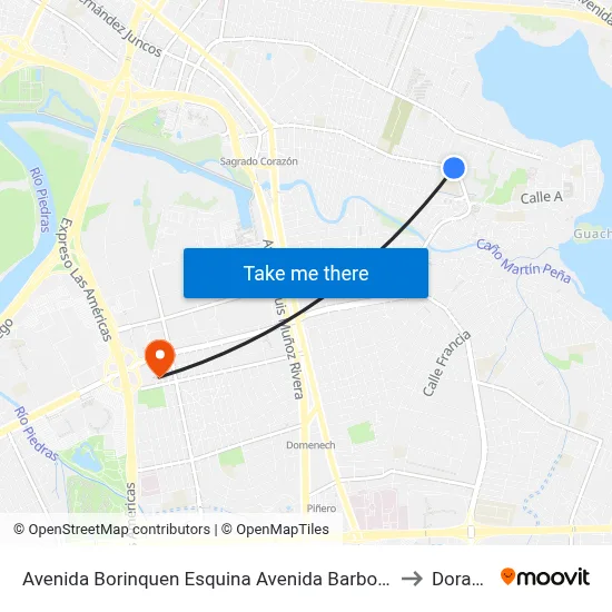 Avenida Borinquen Esquina Avenida Barbosa to Dorado map