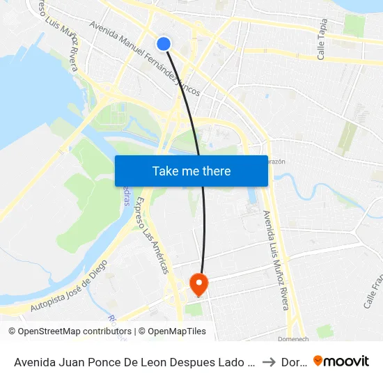 Avenida Juan Ponce De Leon Despues Lado Opuesto Calle Duffaut to Dorado map