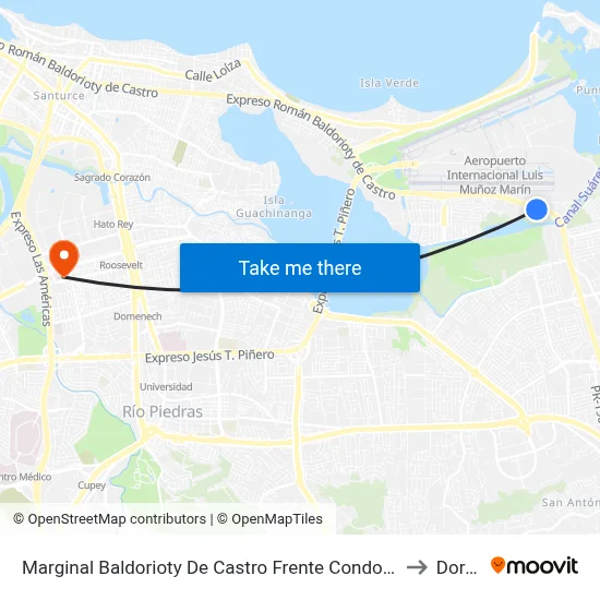Marginal Baldorioty De Castro Frente Condominio Intersuite to Dorado map