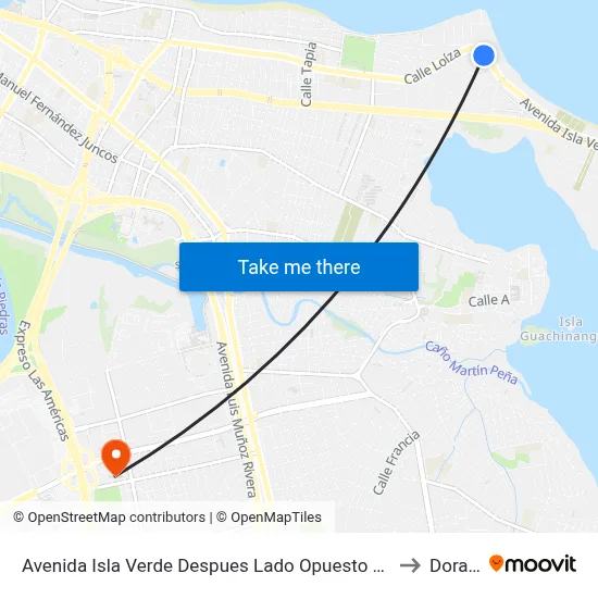 Avenida Isla Verde Despues Lado Opuesto Calle Inga to Dorado map