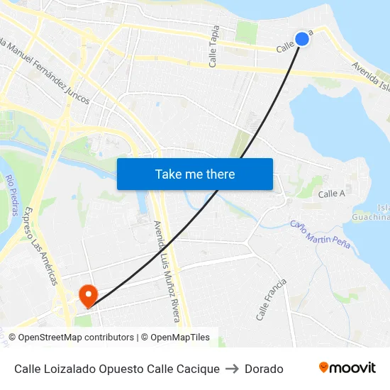 Calle Loizalado Opuesto Calle Cacique to Dorado map