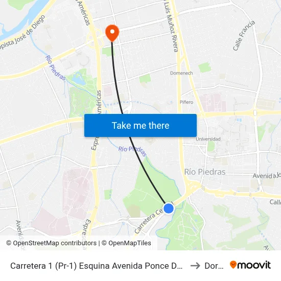 Carretera 1 (Pr-1) Esquina Avenida Ponce De León (Pr-8839) to Dorado map