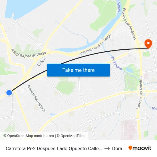 Carretera Pr-2 Despues Lado Opuesto Calle Millan to Dorado map