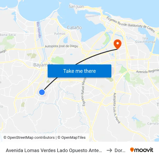 Avenida Lomas Verdes Lado Opuesto Antes Calle 23 E to Dorado map
