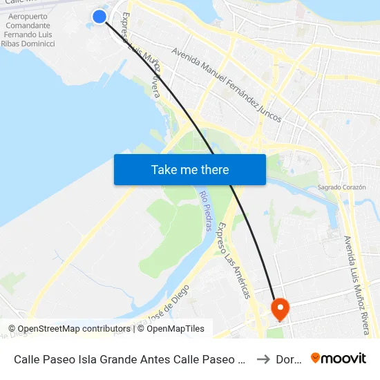 Calle Paseo Isla Grande Antes Calle Paseo De Las Fuentes to Dorado map