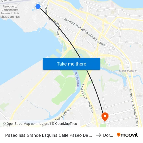 Paseo Isla Grande Esquina Calle Paseo De Las Fuentes to Dorado map