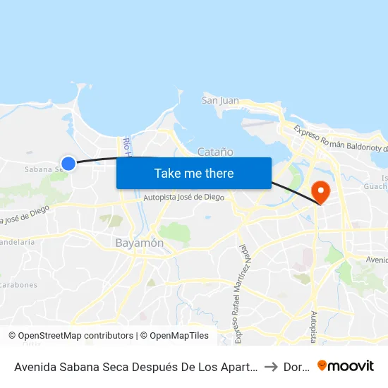 Avenida Sabana Seca Después De Los Apart. Mansión Del Mar to Dorado map