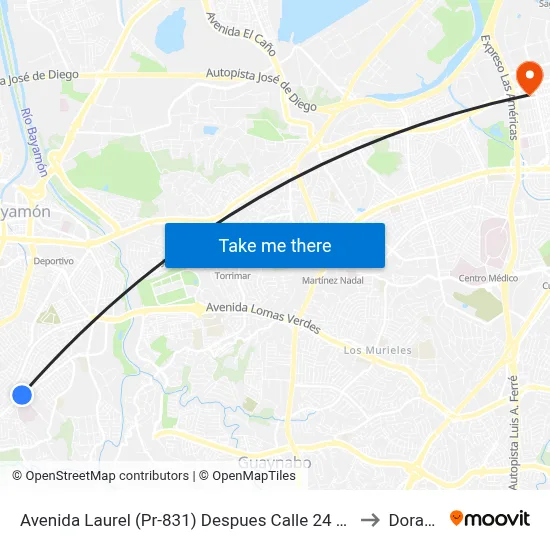 Avenida Laurel (Pr-831) Despues Calle 24 Sur to Dorado map