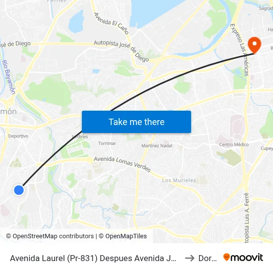 Avenida Laurel (Pr-831) Despues Avenida  Javier A. Mendez to Dorado map