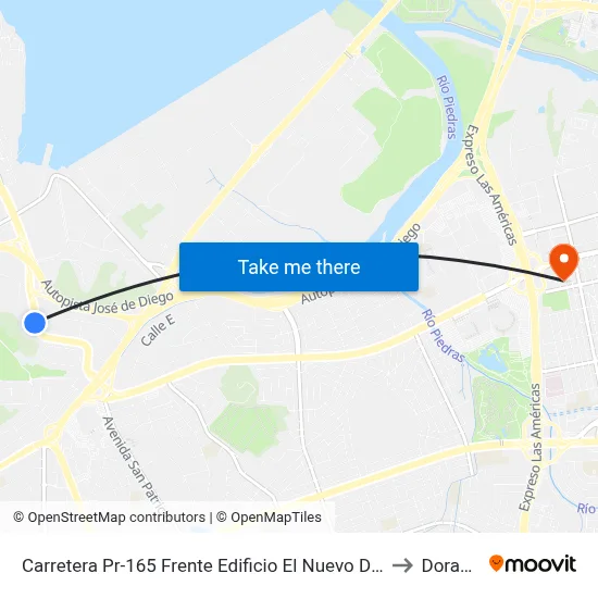 Carretera Pr-165 Frente Edificio El Nuevo Dia to Dorado map
