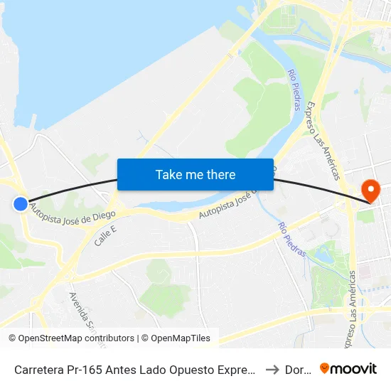 Carretera Pr-165 Antes Lado Opuesto Expreso Jose De Diego to Dorado map