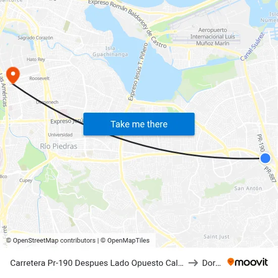 Carretera Pr-190 Despues Lado Opuesto Calle Antonia Vigo to Dorado map