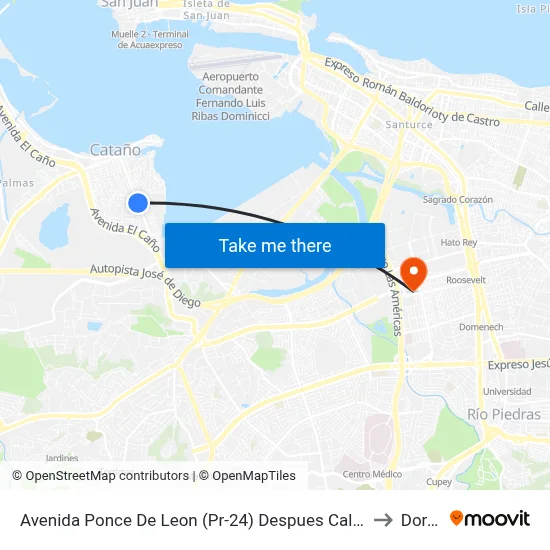 Avenida Ponce De Leon (Pr-24) Despues Calle Celso Barbosa to Dorado map