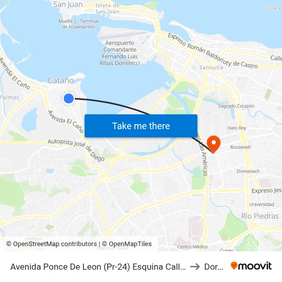 Avenida Ponce De Leon (Pr-24) Esquina Calle Diego Vega to Dorado map