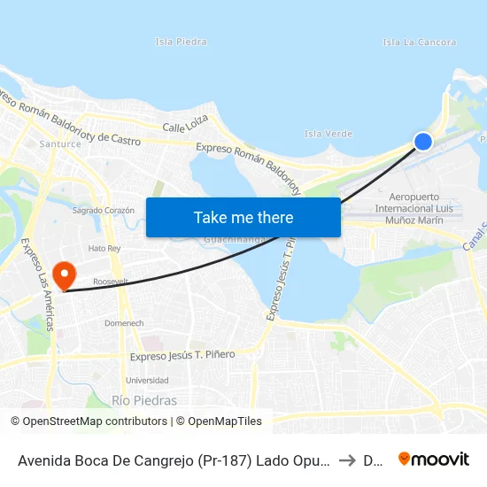 Avenida Boca De Cangrejo (Pr-187) Lado Opuesto 2da Entrada Balneario Carolina to Dorado map