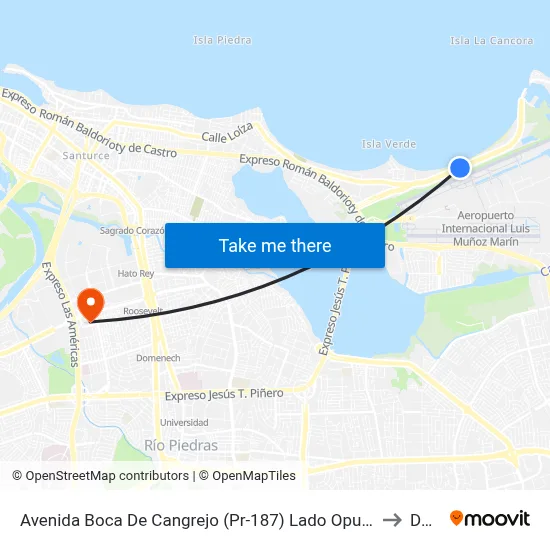 Avenida Boca De Cangrejo (Pr-187) Lado Opuesto 1ra Entrada Balneario Carolina to Dorado map