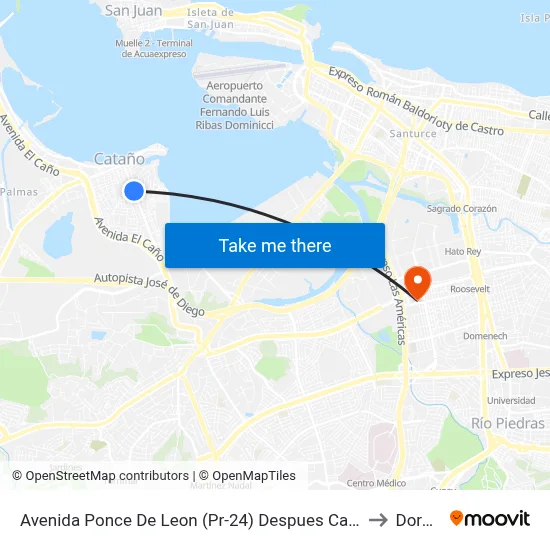 Avenida Ponce De Leon (Pr-24) Despues Callejon 154 to Dorado map