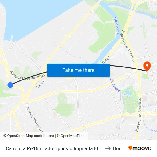 Carretera Pr-165 Lado Opuesto Imprenta El Nuevo Dia to Dorado map