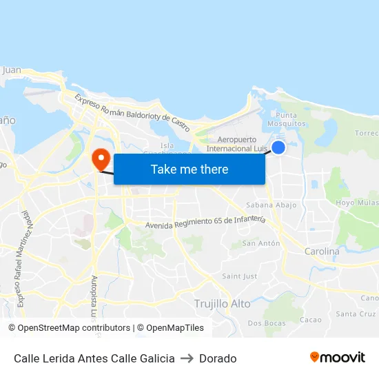 Calle Lerida Antes Calle Galicia to Dorado map