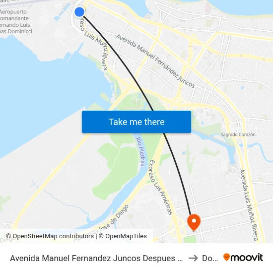 Avenida Manuel Fernandez Juncos Despues Bulevar Baldorioty De Castro to Dorado map