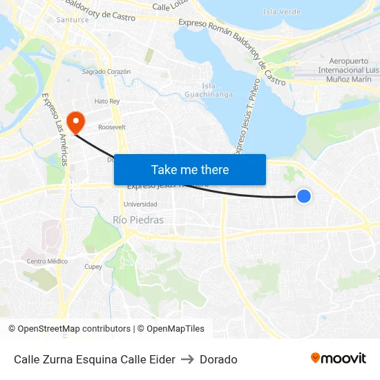 Calle Zurna Esquina Calle Eider to Dorado map