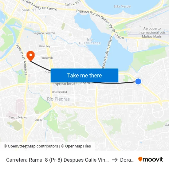 Carretera Ramal 8 (Pr-8) Despues Calle Vinyater to Dorado map
