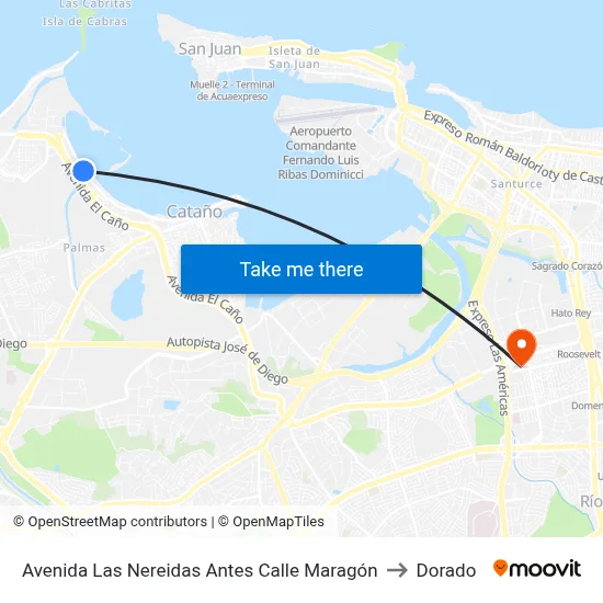 Avenida Las Nereidas Antes Calle Maragón to Dorado map