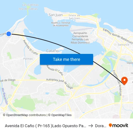 Avenida El Caño ( Pr-165 )Lado Opuesto Palo Seco to Dorado map