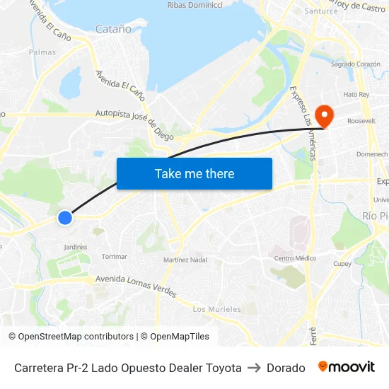 Carretera Pr-2 Lado Opuesto Dealer Toyota to Dorado map