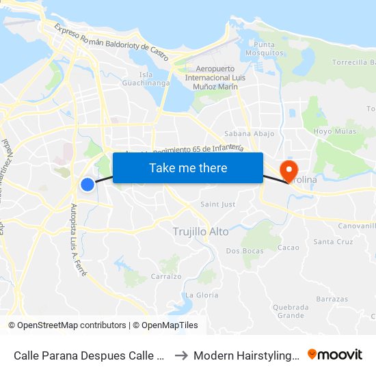 Calle Parana Despues Calle Guadalquivir to Modern Hairstyling Institute map